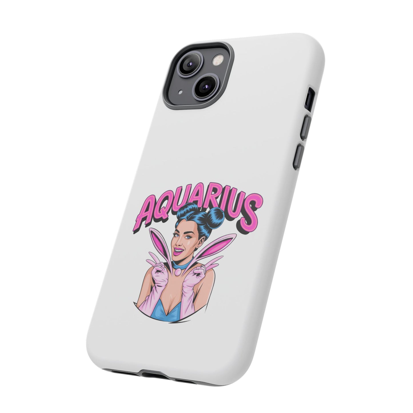 “AQUARIUS” Phone Case with Retro Look