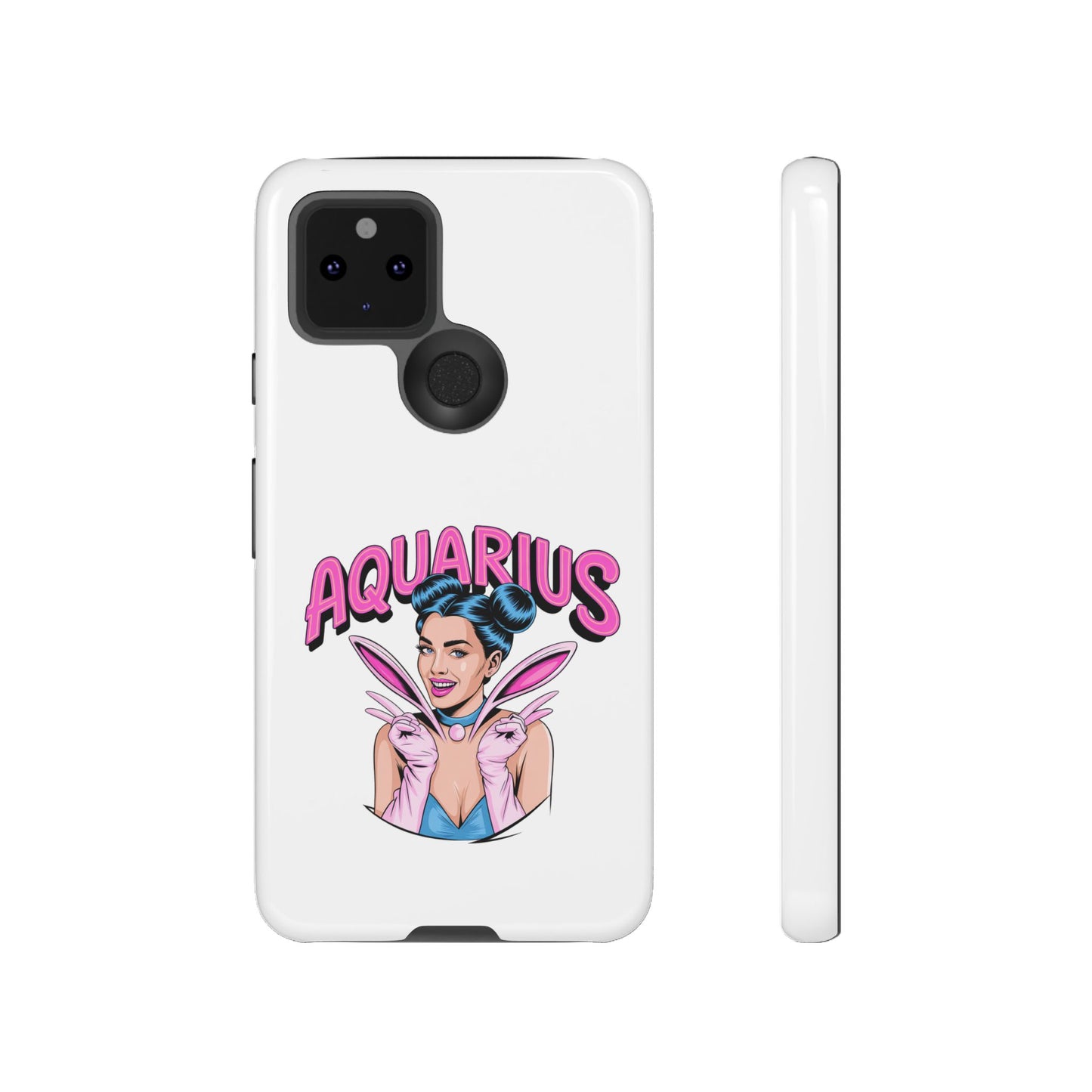 “AQUARIUS” Phone Case with Retro Look