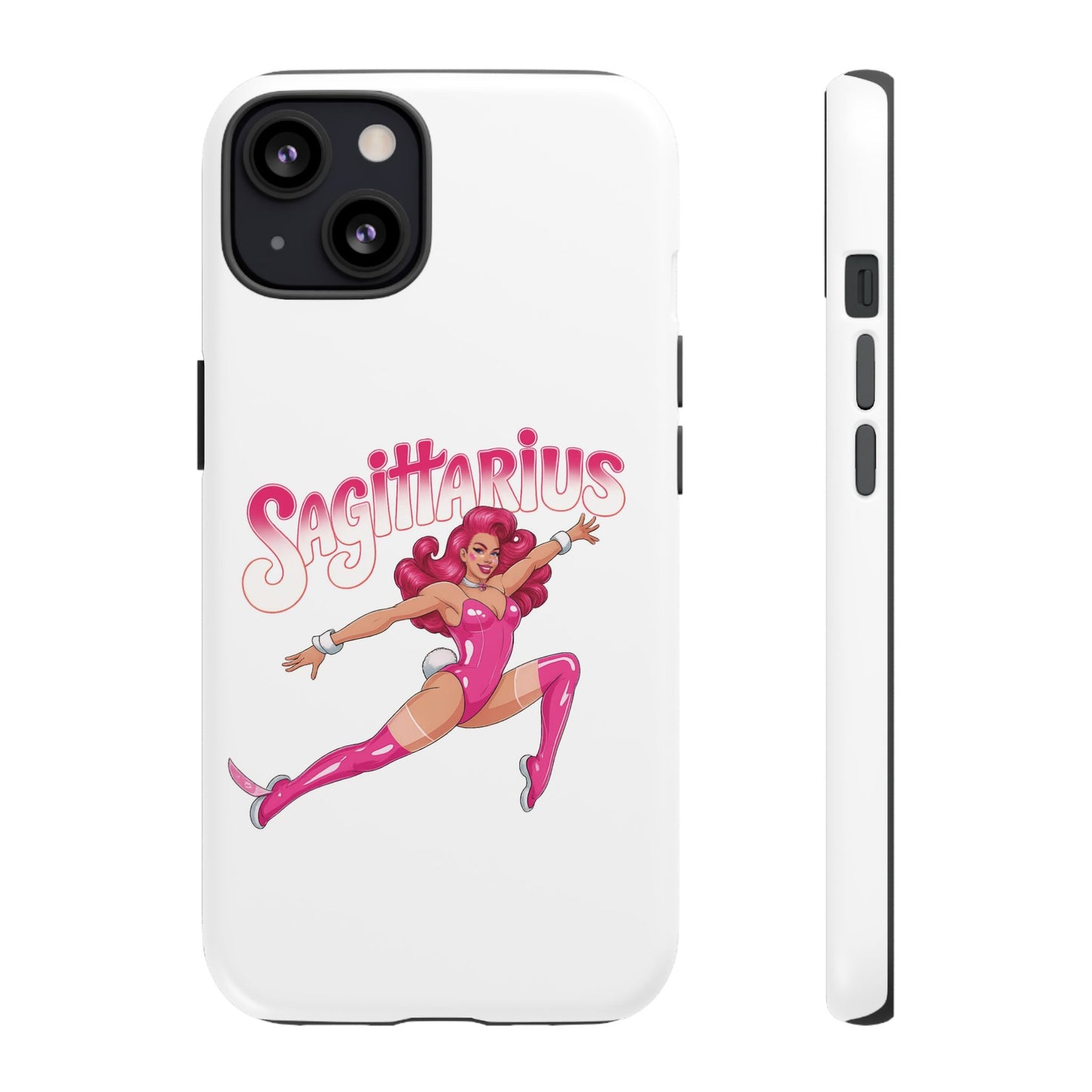 “Sagittarius” phone case Pink Dollar Bill Woman Bunny Costume