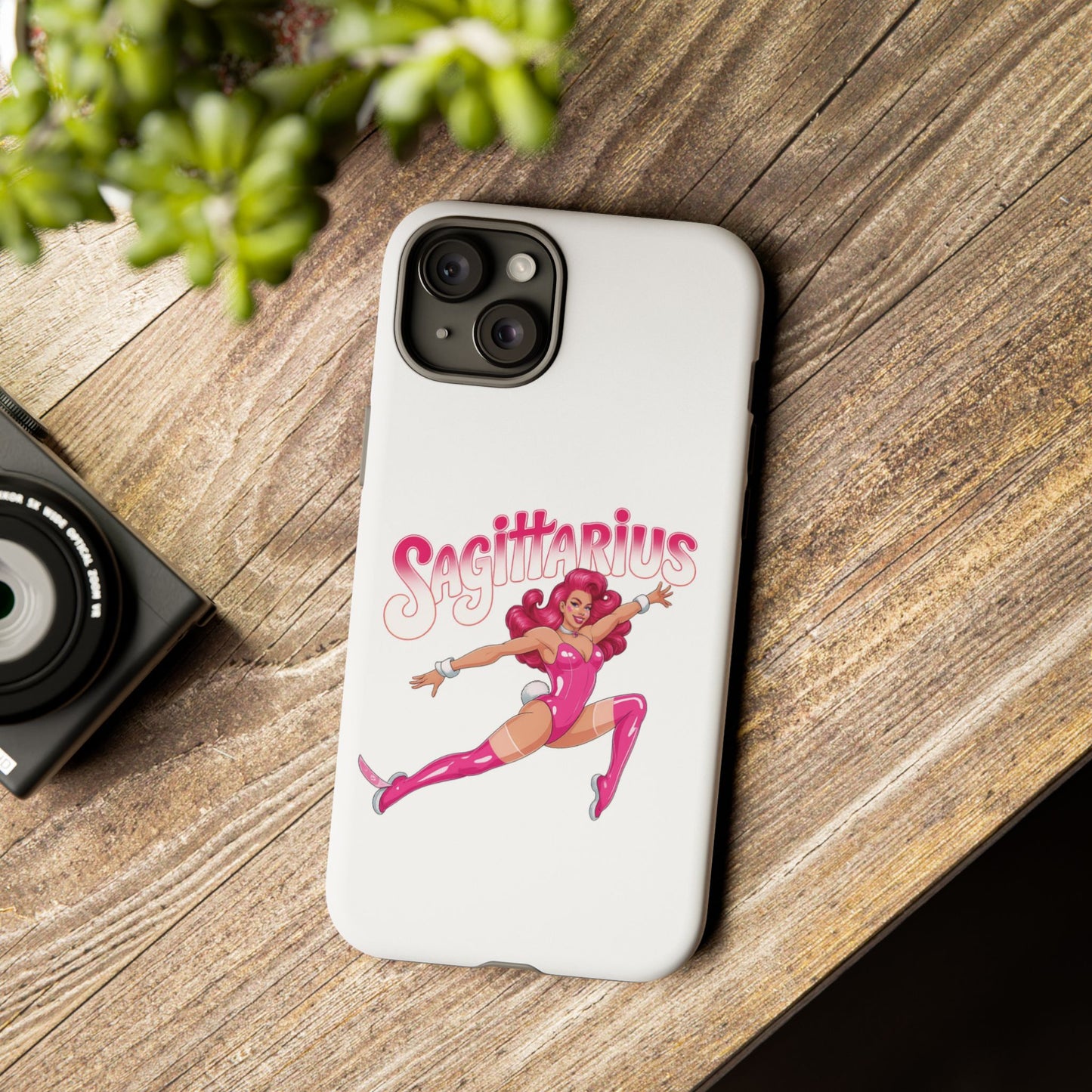 “Sagittarius” phone case Pink Dollar Bill Woman Bunny Costume