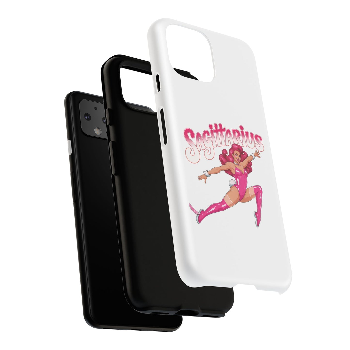 “Sagittarius” phone case Pink Dollar Bill Woman Bunny Costume