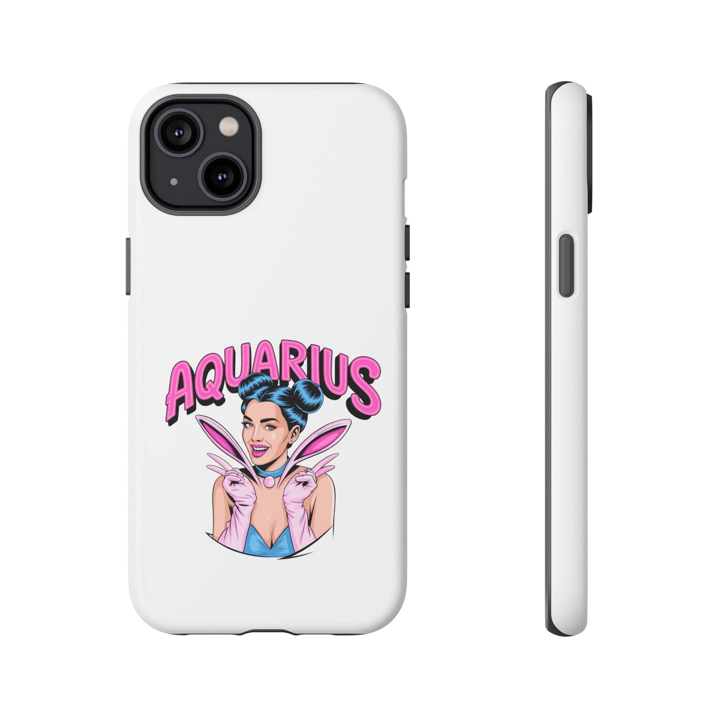 “AQUARIUS” Phone Case with Retro Look