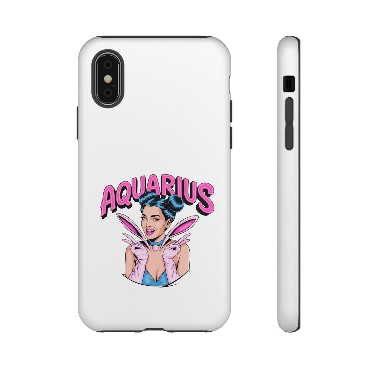“AQUARIUS” Phone Case with Retro Look