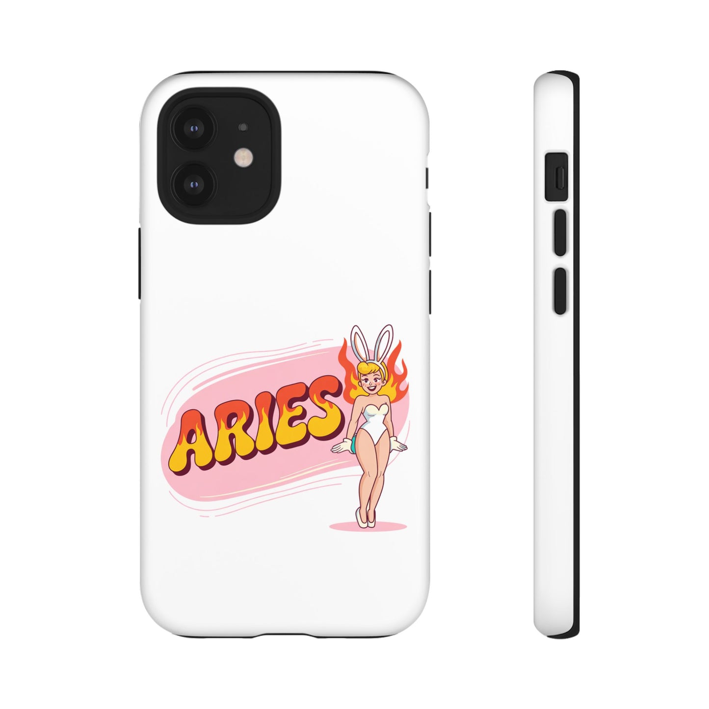 “ARIES” Cute Bunny Phone Case, Tough Phone Cover, Retro Style Case