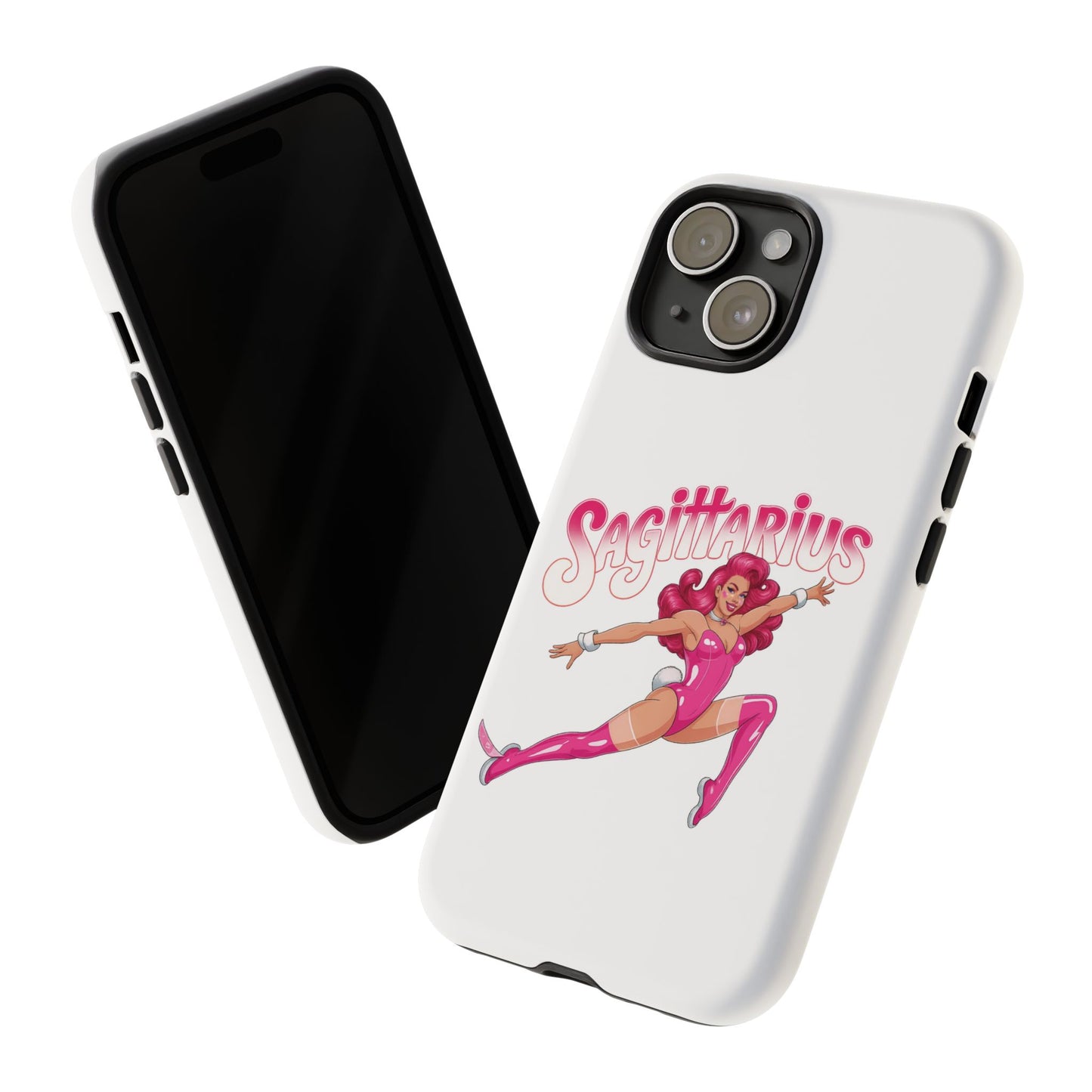 “Sagittarius” phone case Pink Dollar Bill Woman Bunny Costume