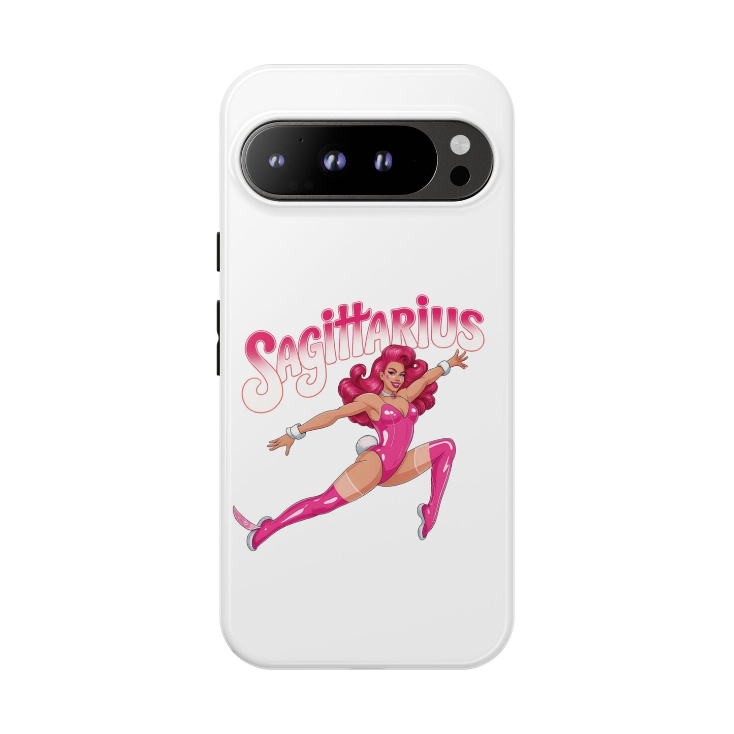 “Sagittarius” phone case Pink Dollar Bill Woman Bunny Costume