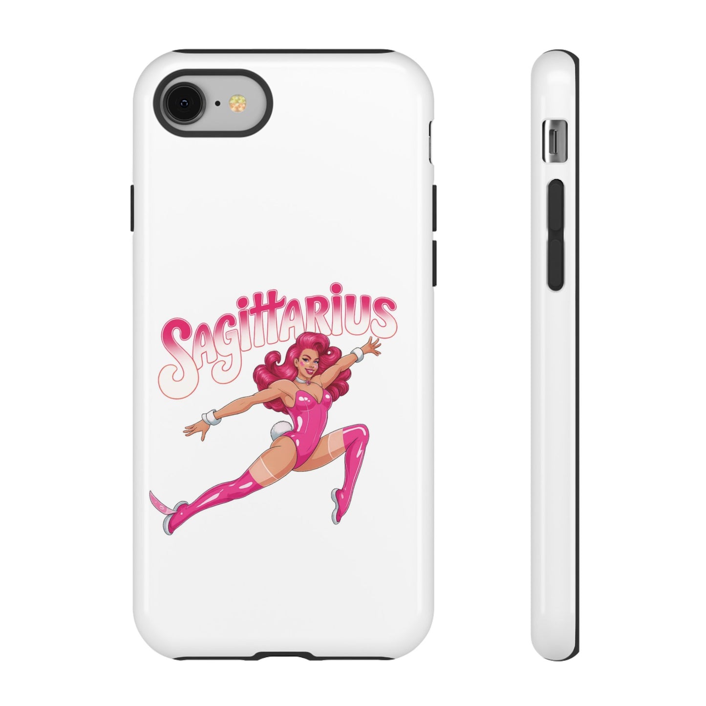 “Sagittarius” phone case Pink Dollar Bill Woman Bunny Costume