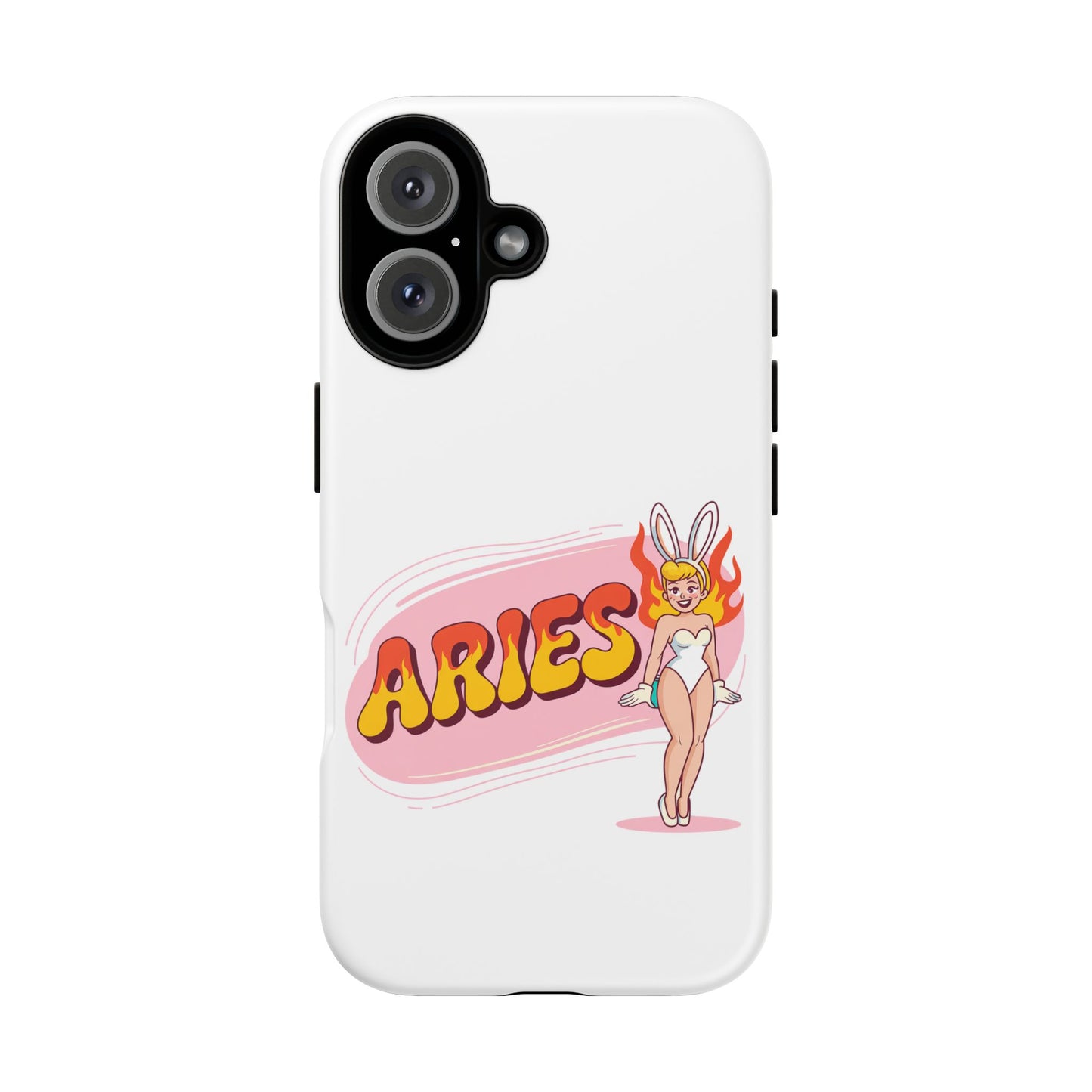 “ARIES” Cute Bunny Phone Case, Tough Phone Cover, Retro Style Case