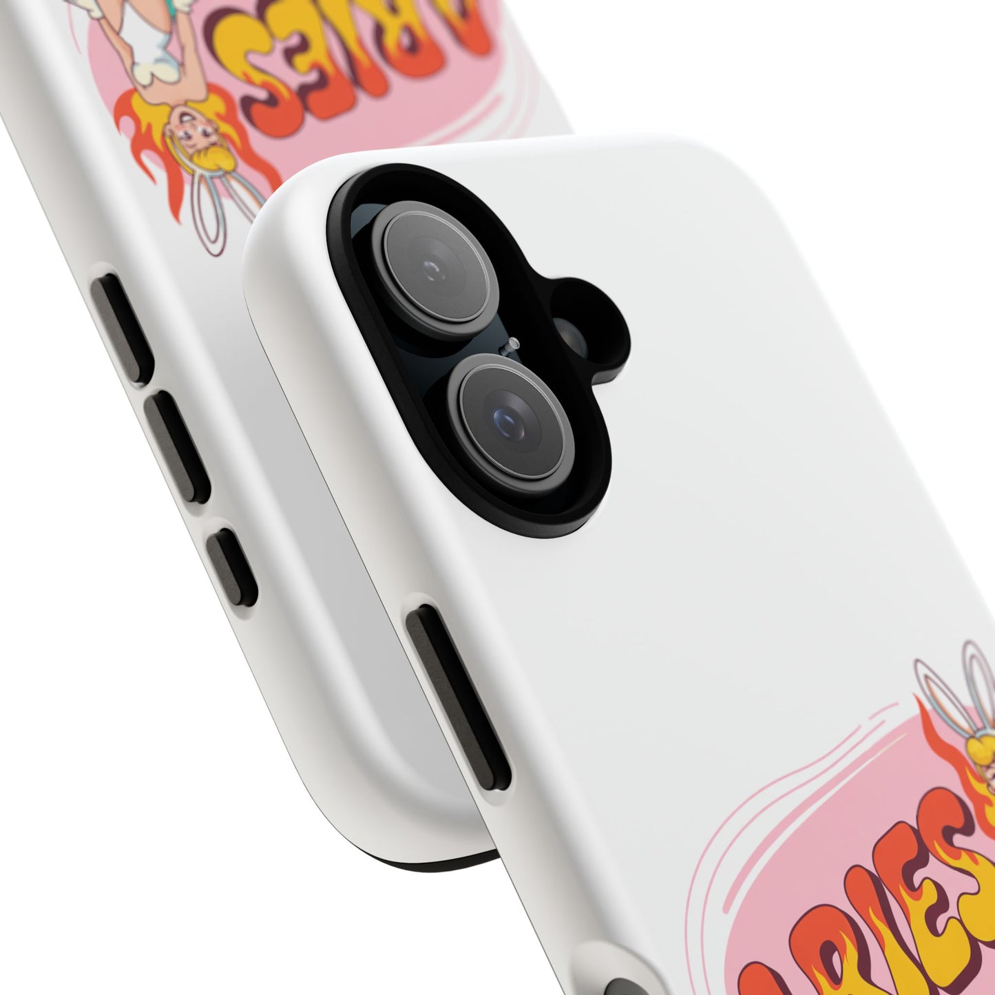 “ARIES” Cute Bunny Phone Case, Tough Phone Cover, Retro Style Case