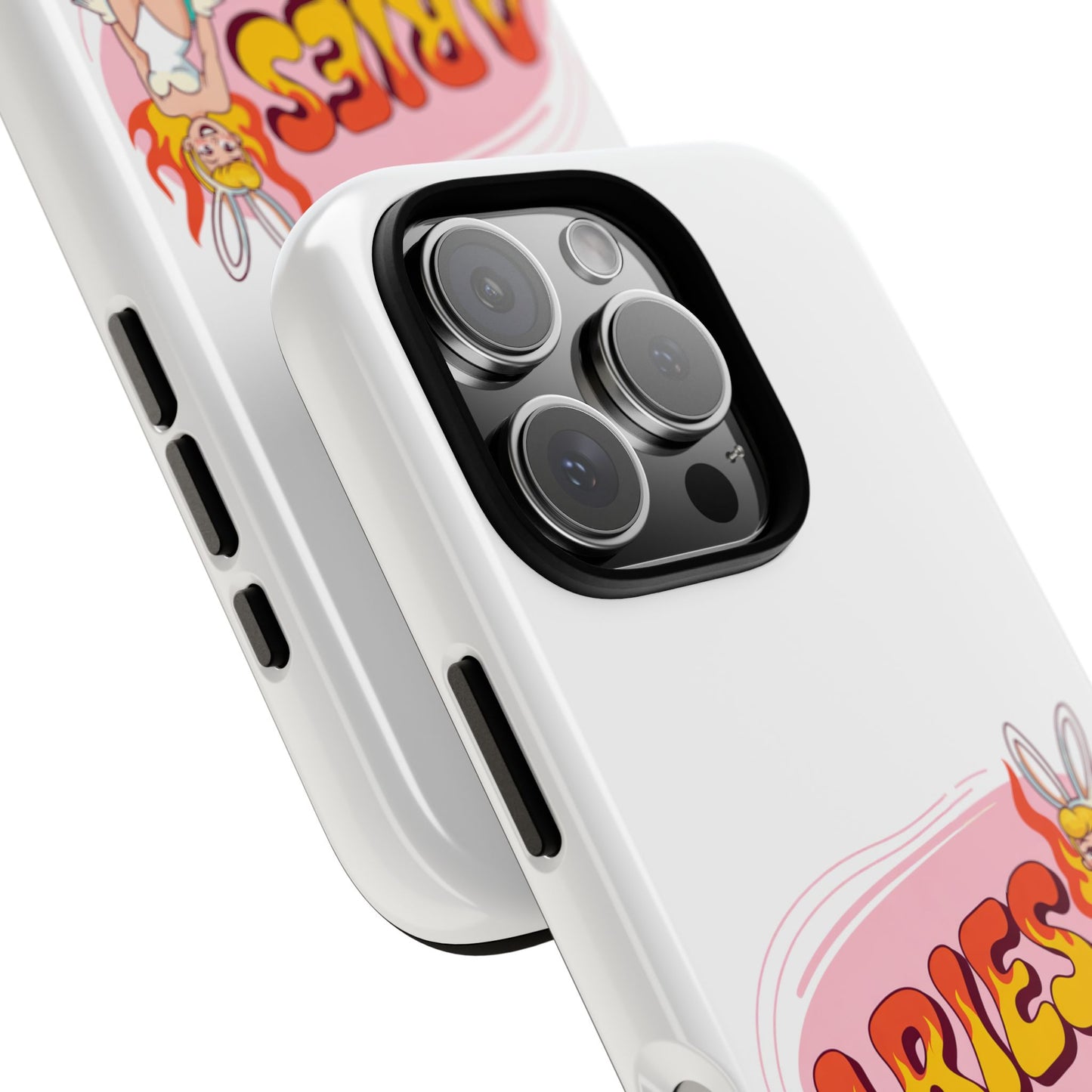 “ARIES” Cute Bunny Phone Case, Tough Phone Cover, Retro Style Case