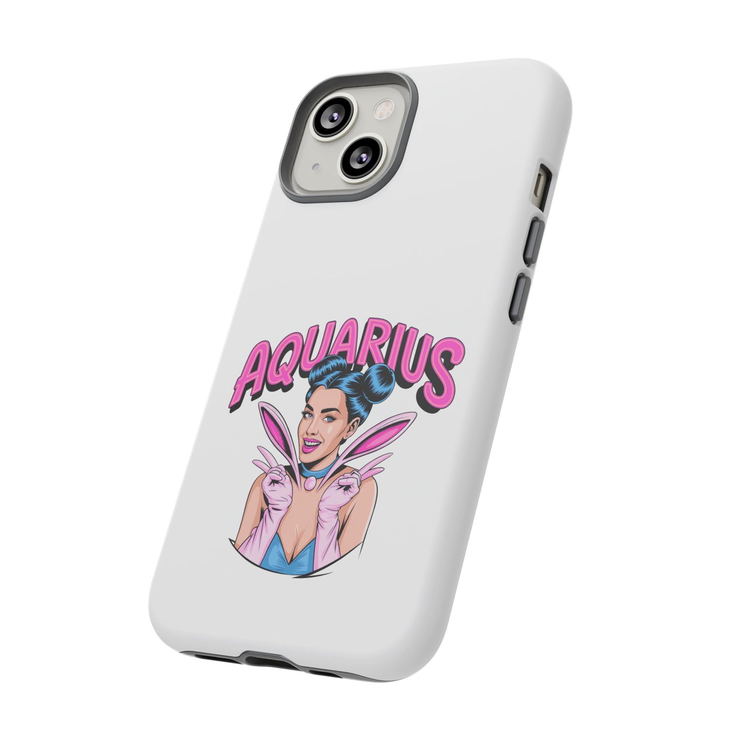 “AQUARIUS” Phone Case with Retro Look