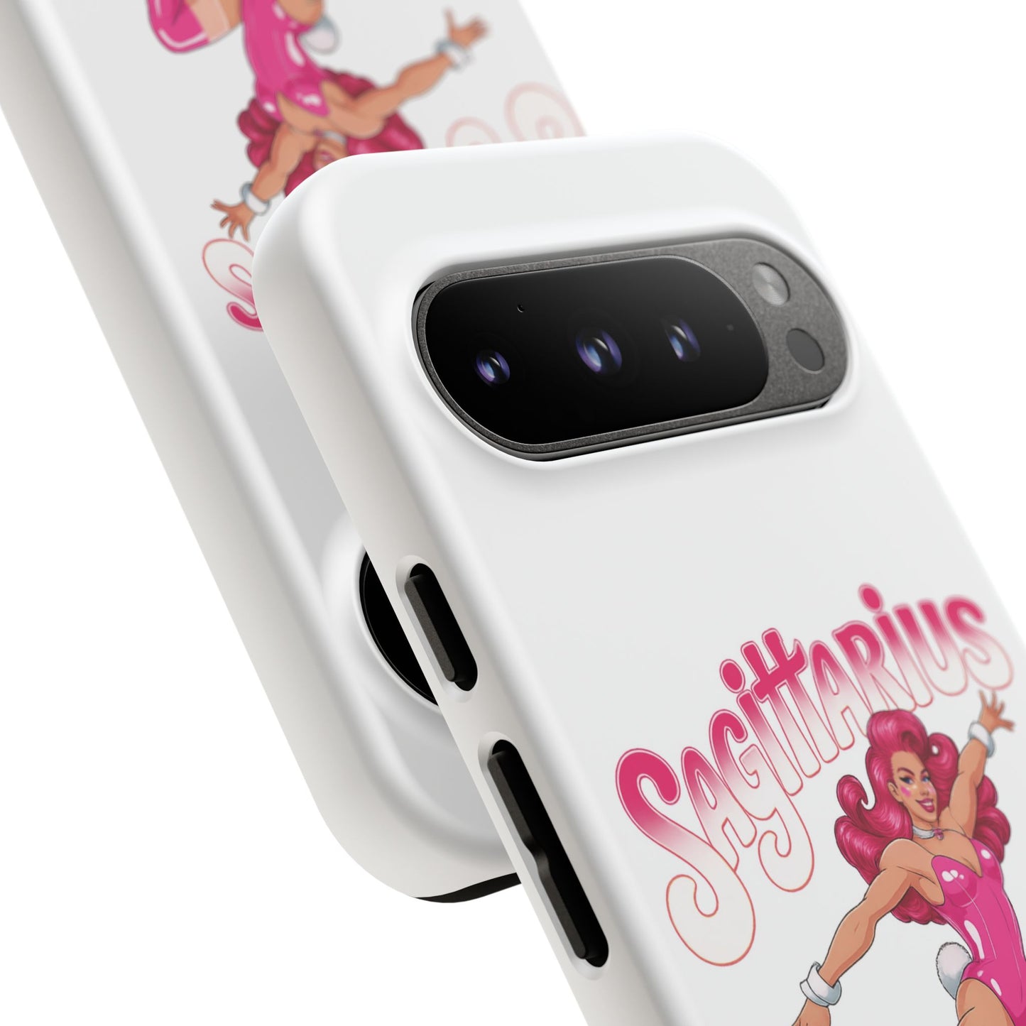 “Sagittarius” phone case Pink Dollar Bill Woman Bunny Costume