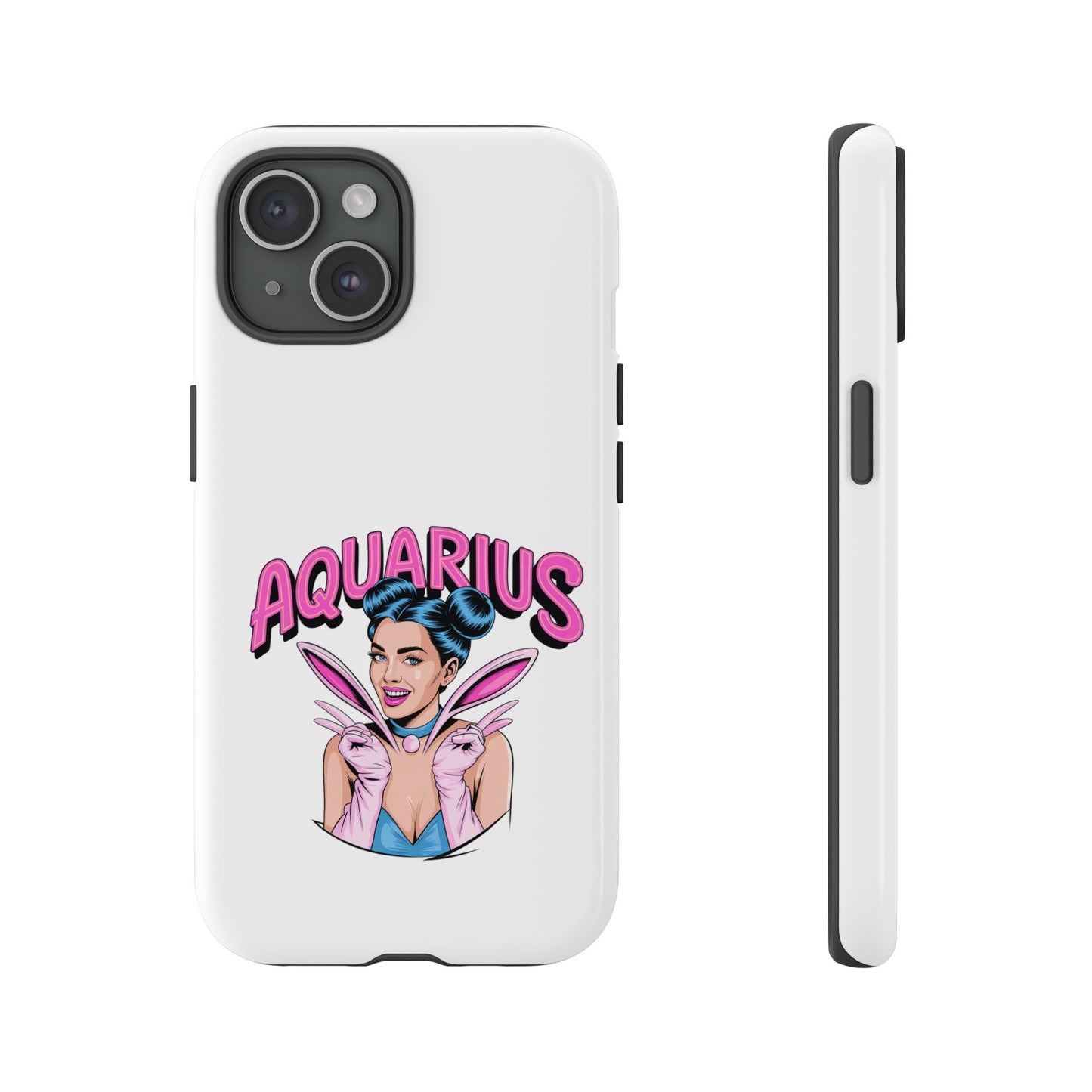 “AQUARIUS” Phone Case with Retro Look