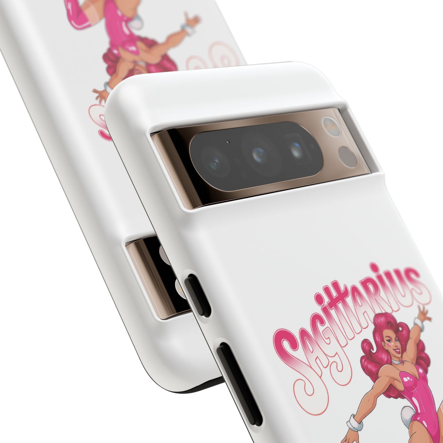 “Sagittarius” phone case Pink Dollar Bill Woman Bunny Costume