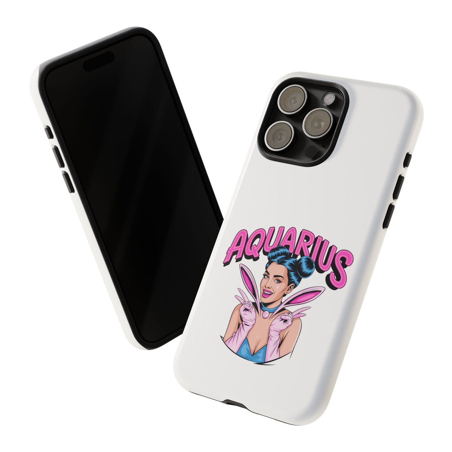 “AQUARIUS” Phone Case with Retro Look