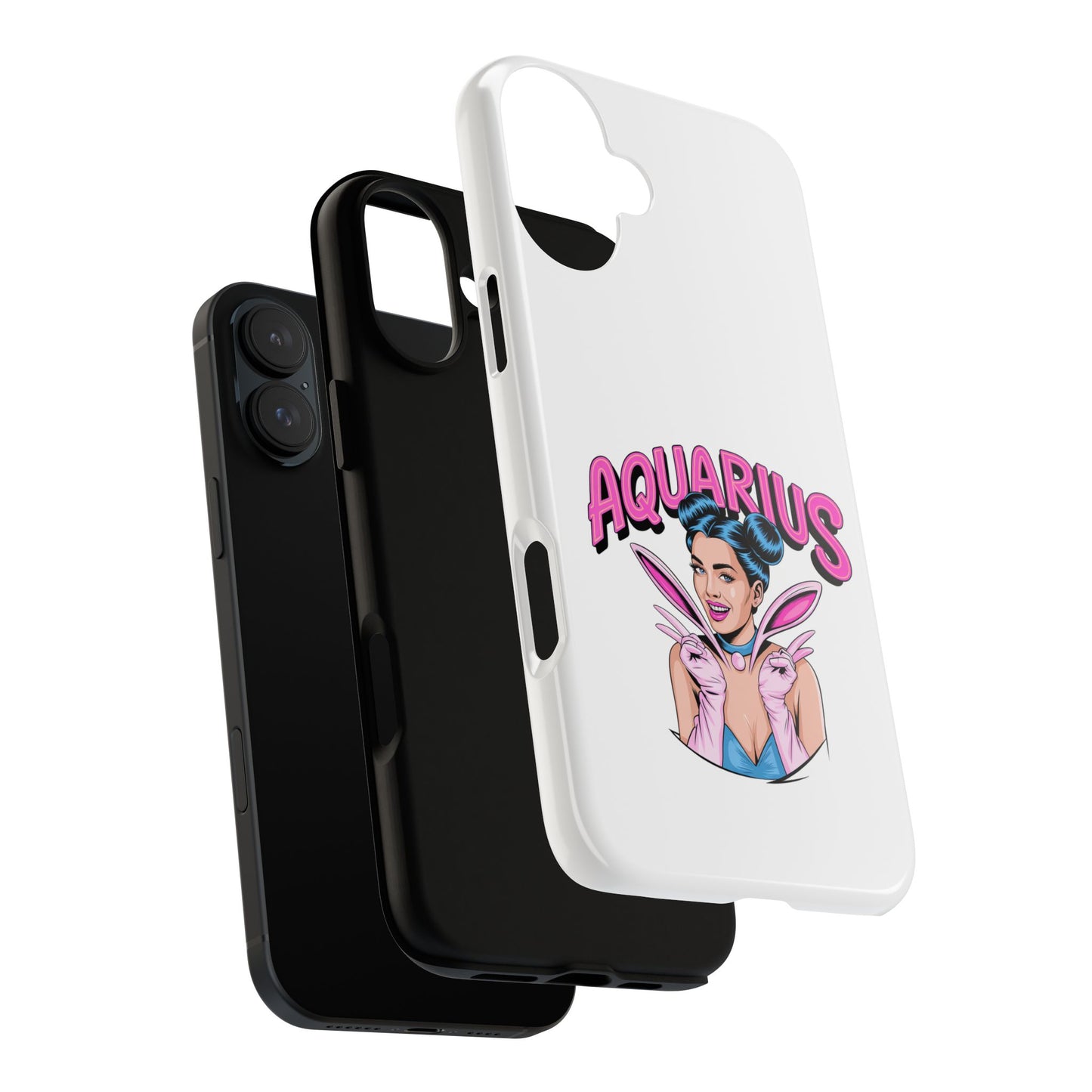 “AQUARIUS” Phone Case with Retro Look