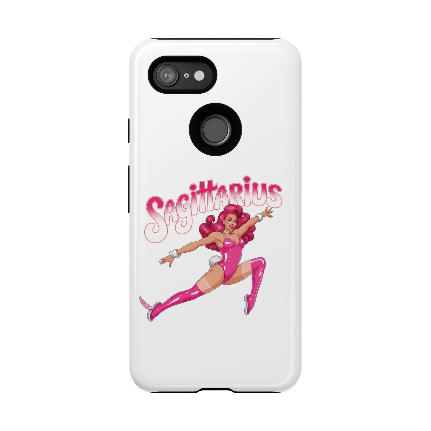 “Sagittarius” phone case Pink Dollar Bill Woman Bunny Costume