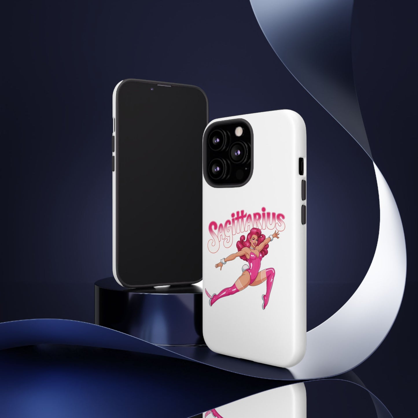 “Sagittarius” phone case Pink Dollar Bill Woman Bunny Costume