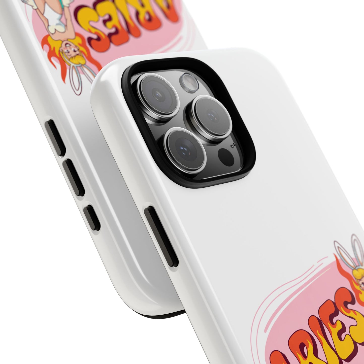 “ARIES” Cute Bunny Phone Case, Tough Phone Cover, Retro Style Case