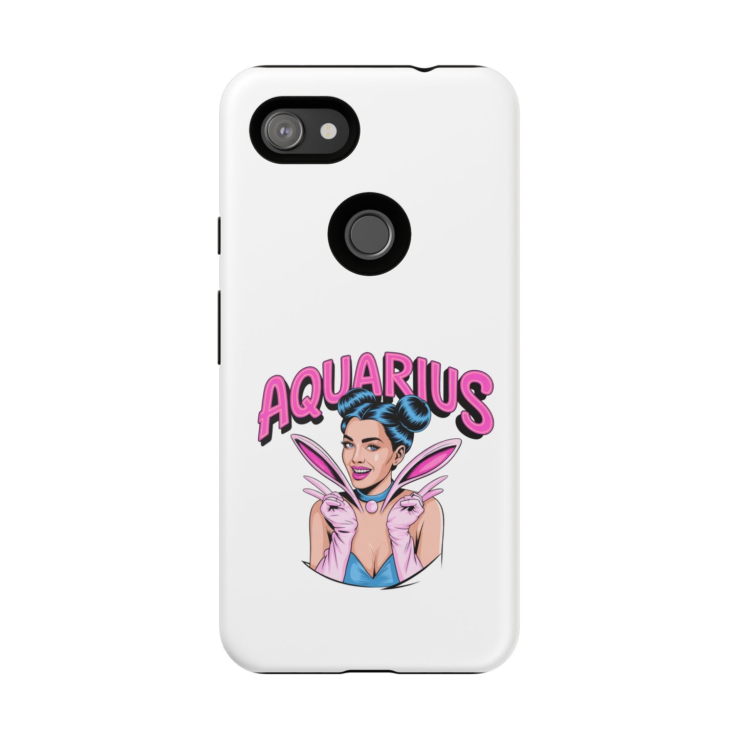 “AQUARIUS” Phone Case with Retro Look