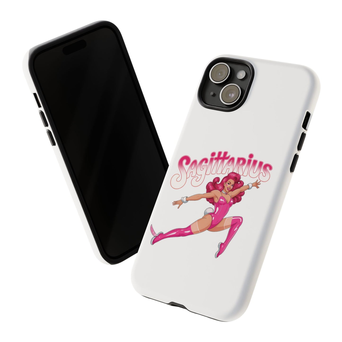 “Sagittarius” phone case Pink Dollar Bill Woman Bunny Costume