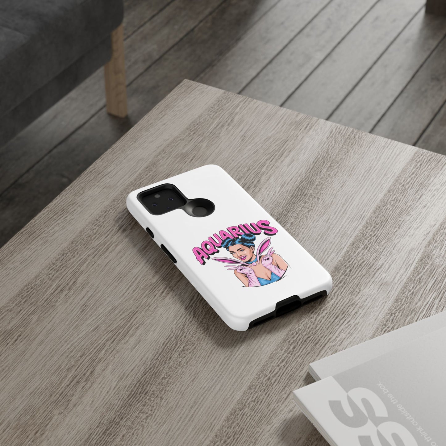 “AQUARIUS” Phone Case with Retro Look