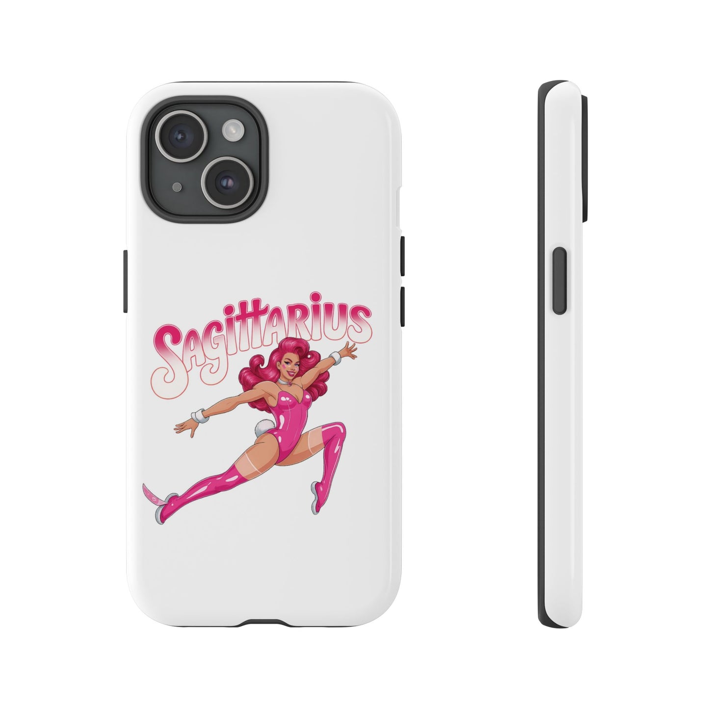 “Sagittarius” phone case Pink Dollar Bill Woman Bunny Costume