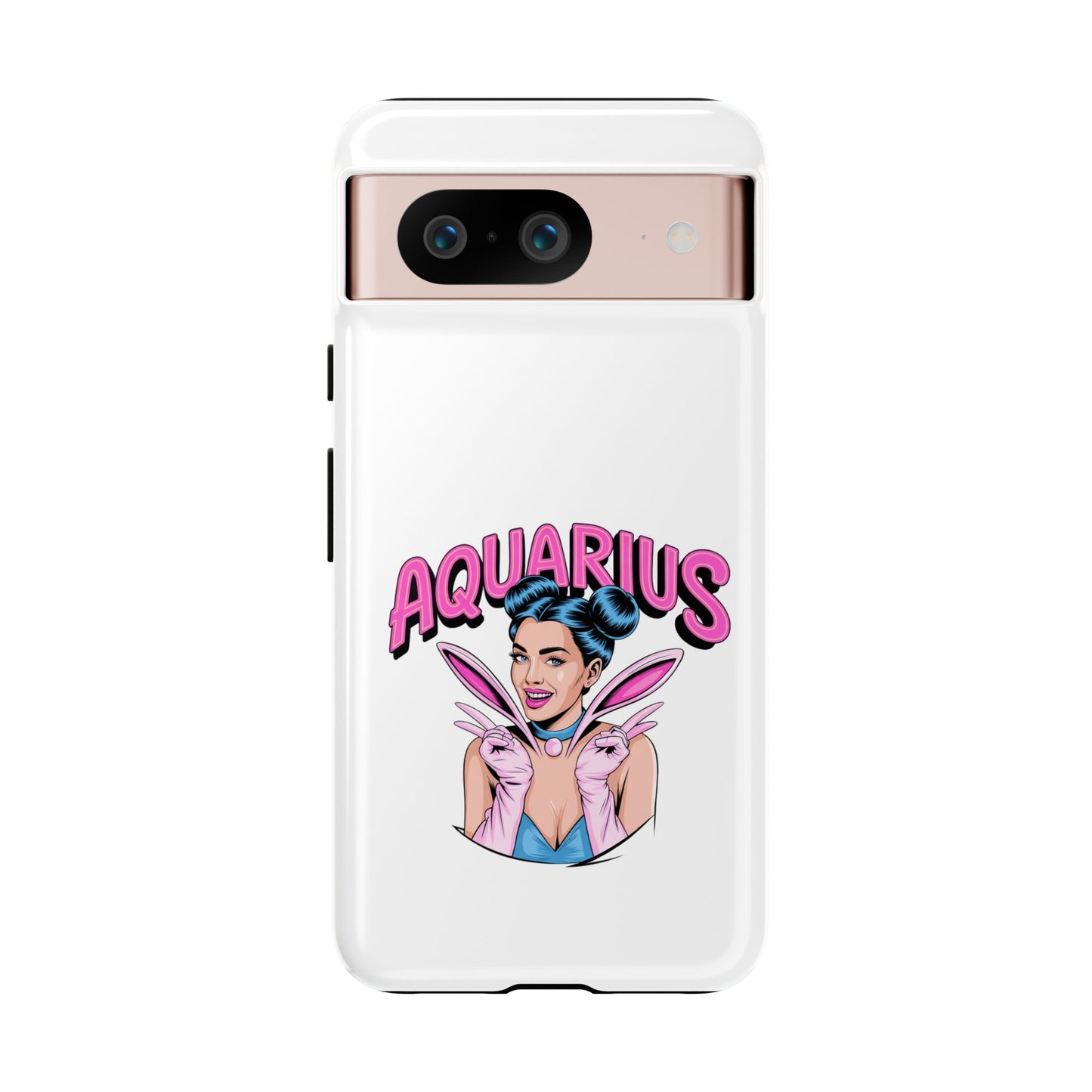 “AQUARIUS” Phone Case with Retro Look