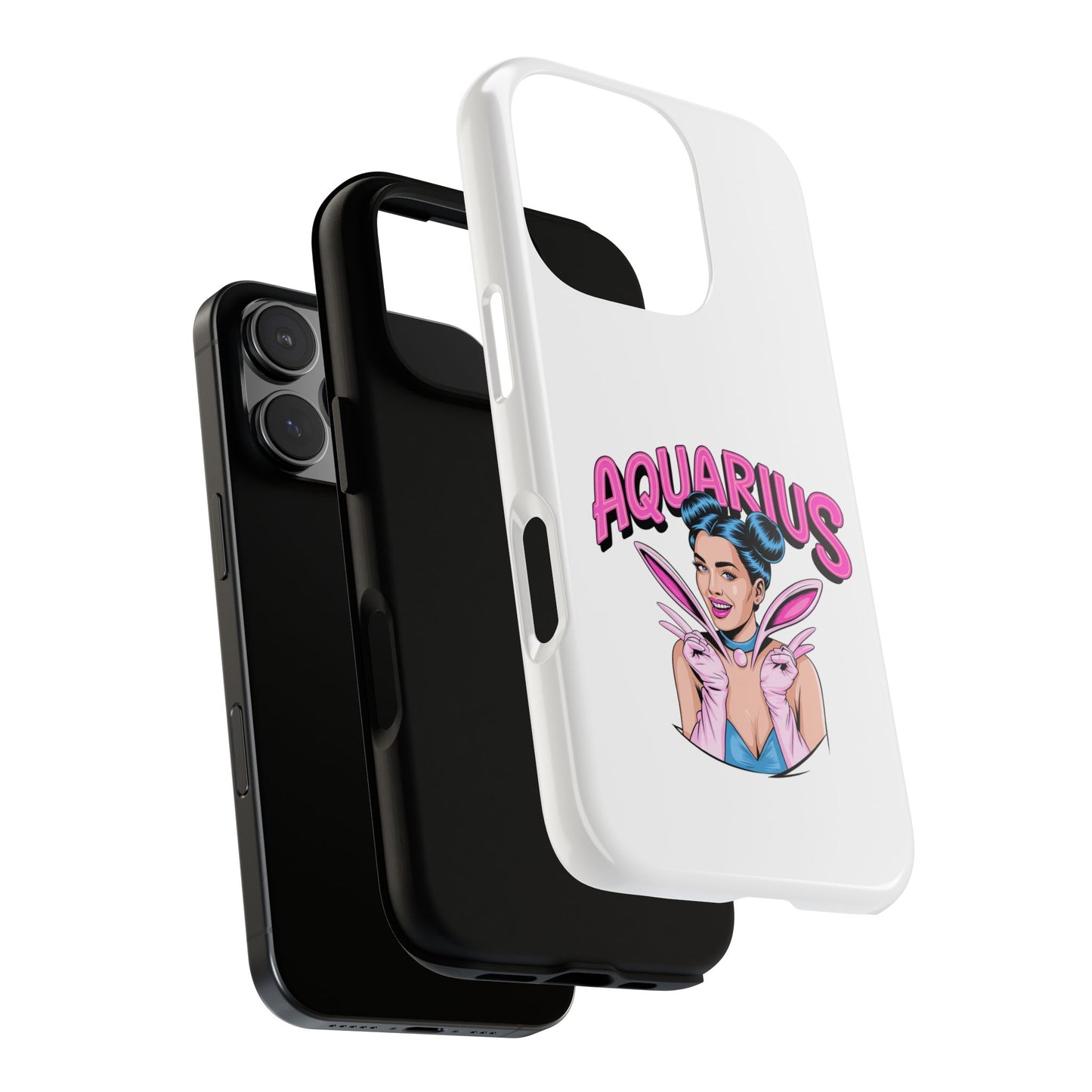 “AQUARIUS” Phone Case with Retro Look