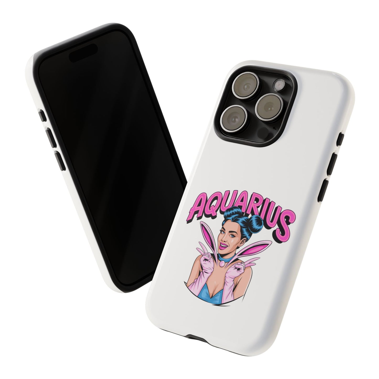 “AQUARIUS” Phone Case with Retro Look