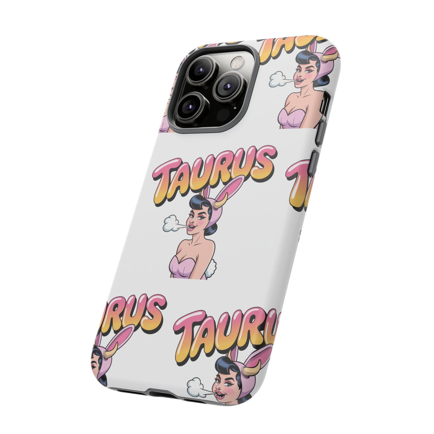 Stylish “Taurus” Phone Case, Cartoon Design