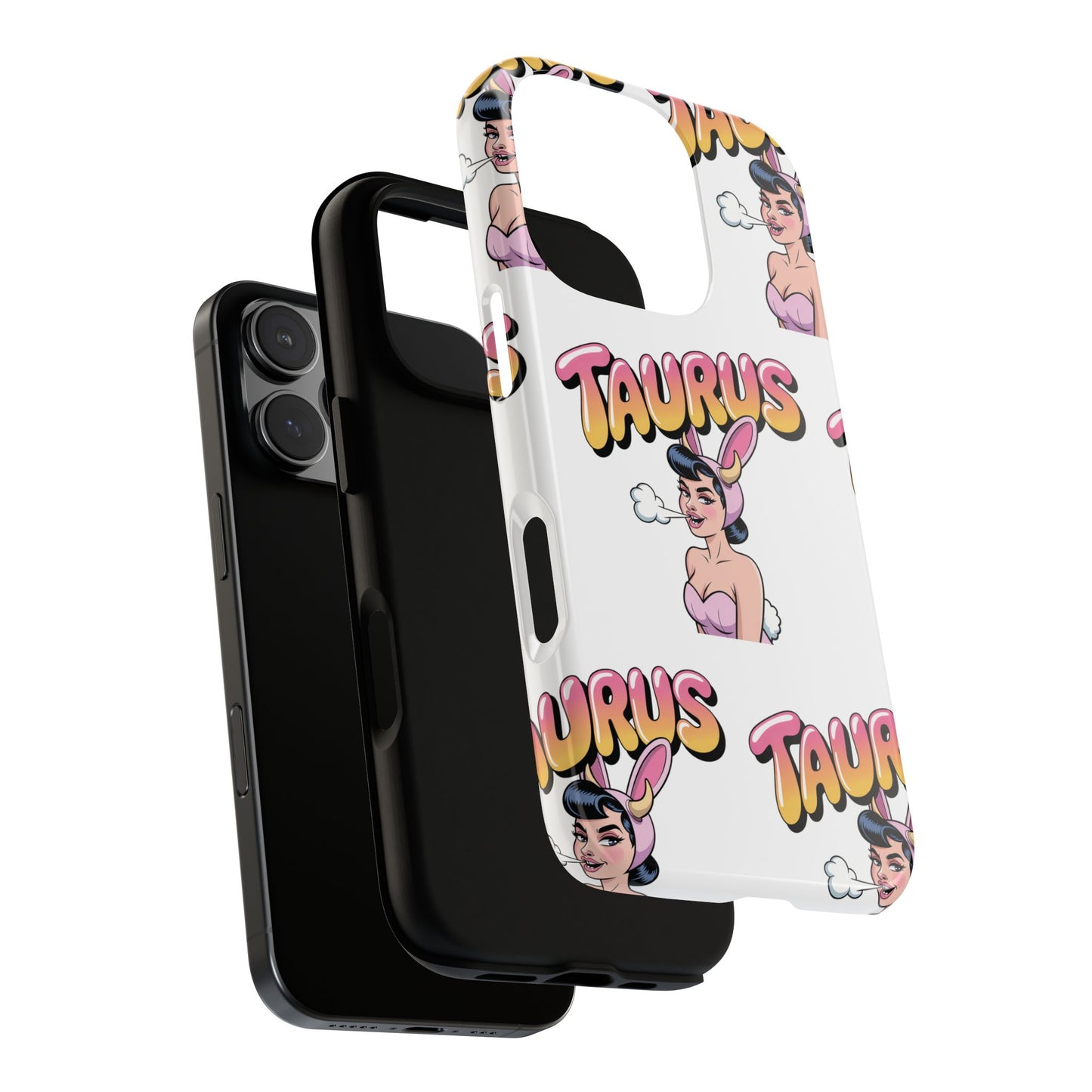 Stylish “Taurus” Phone Case, Cartoon Design