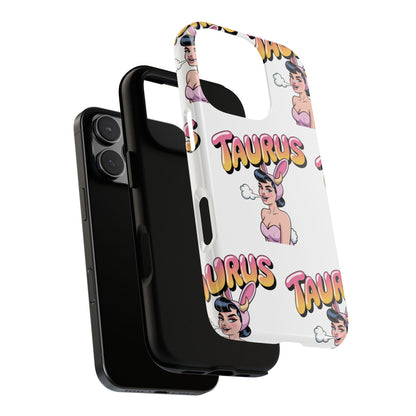 Stylish “Taurus” Phone Case, Cartoon Design