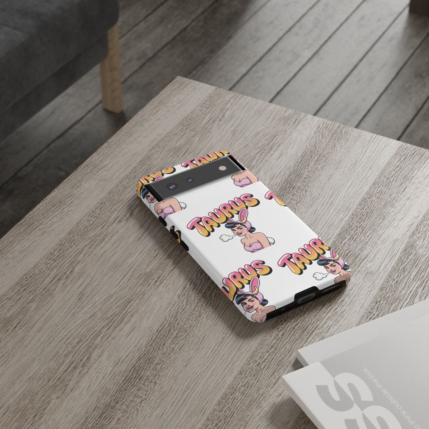 Stylish “Taurus” Phone Case, Cartoon Design