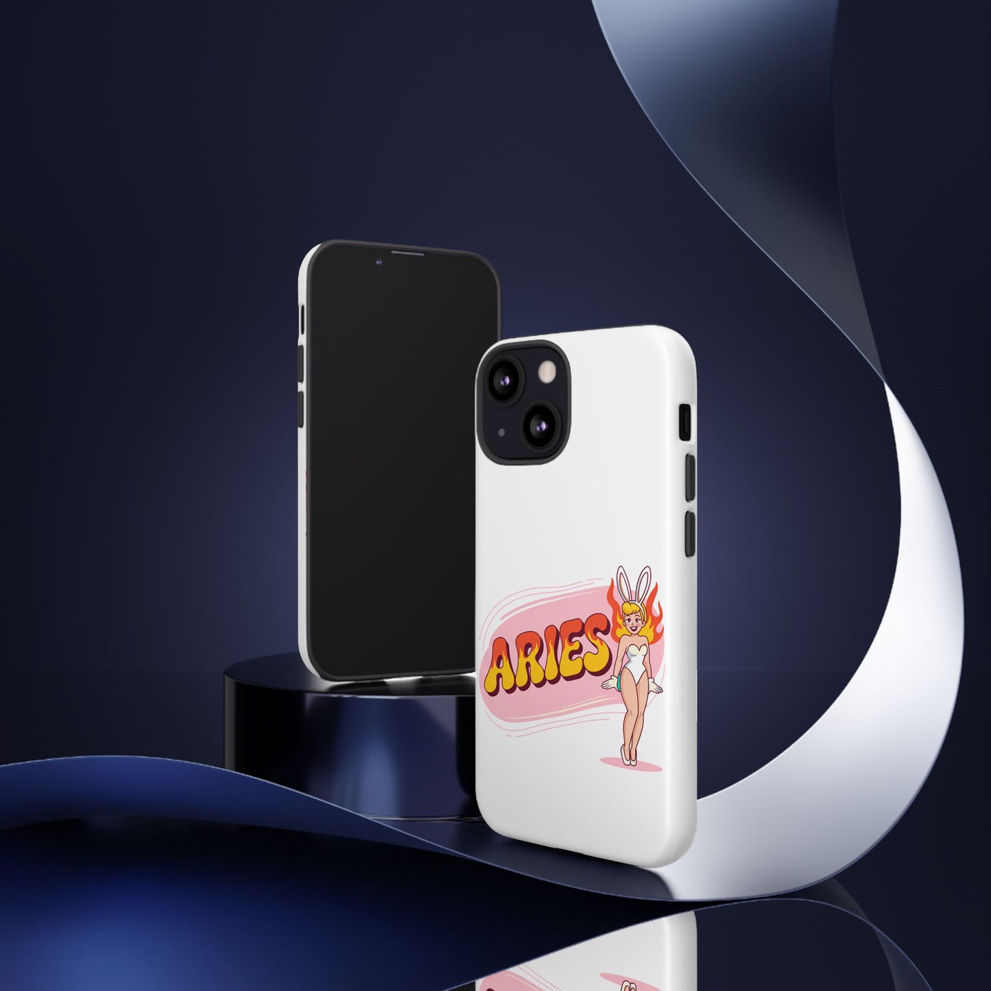 “ARIES” Cute Bunny Phone Case, Tough Phone Cover, Retro Style Case