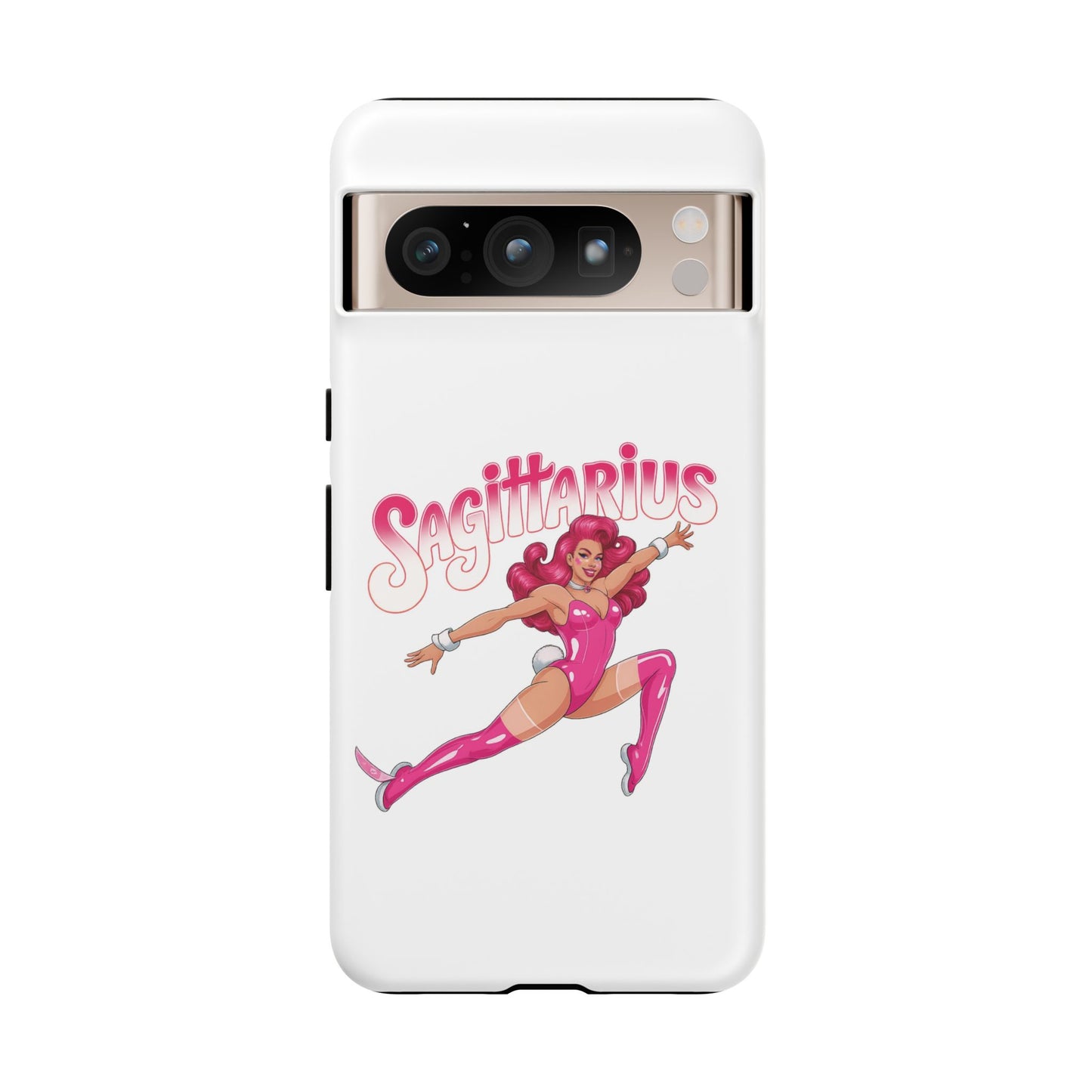 “Sagittarius” phone case Pink Dollar Bill Woman Bunny Costume