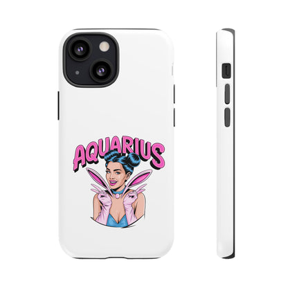 “AQUARIUS” Phone Case with Retro Look