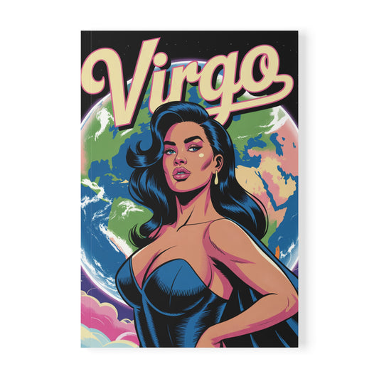 Earth Sign 🌏 Virgo A5 Softcover Notebook, Astrology Journal