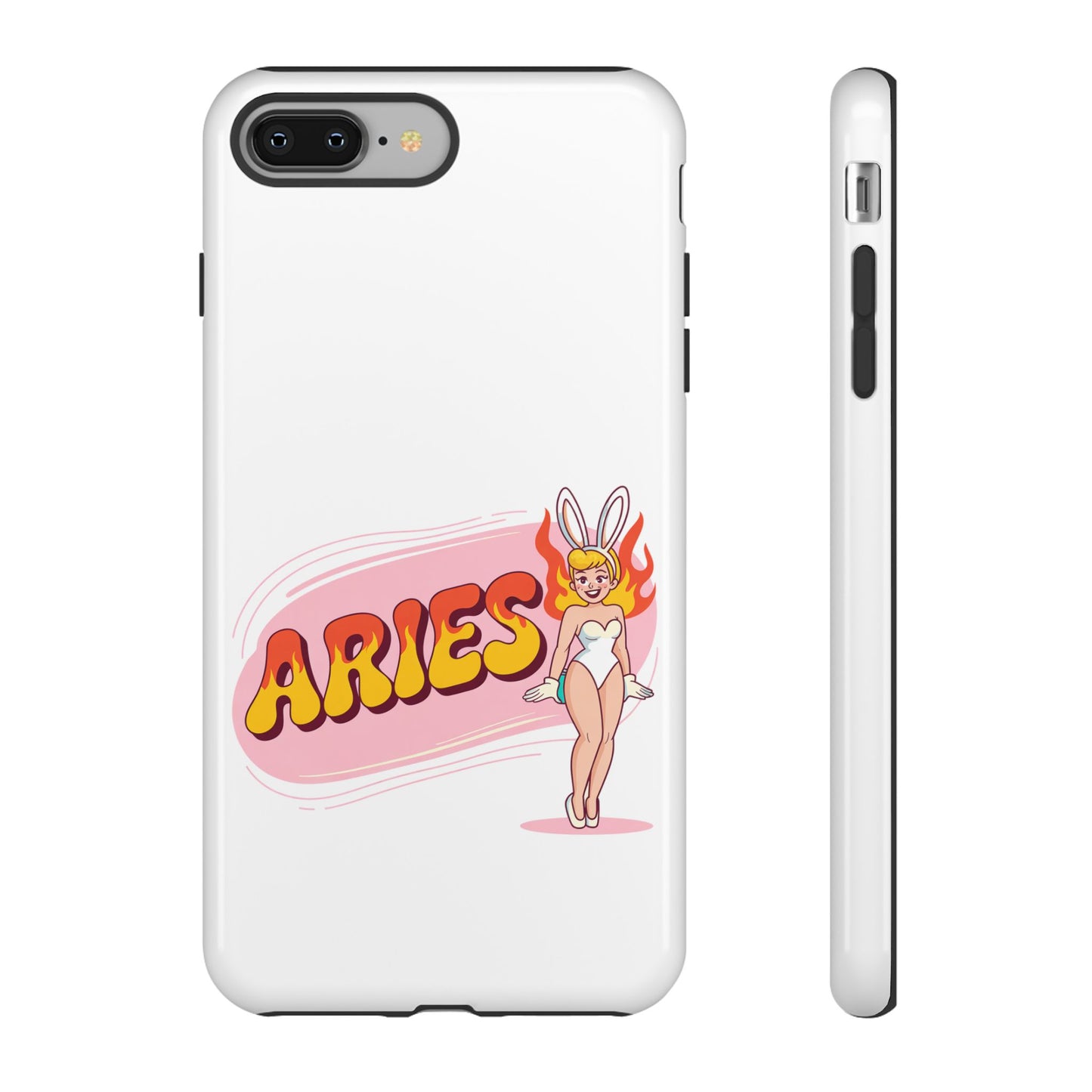 “ARIES” Cute Bunny Phone Case, Tough Phone Cover, Retro Style Case