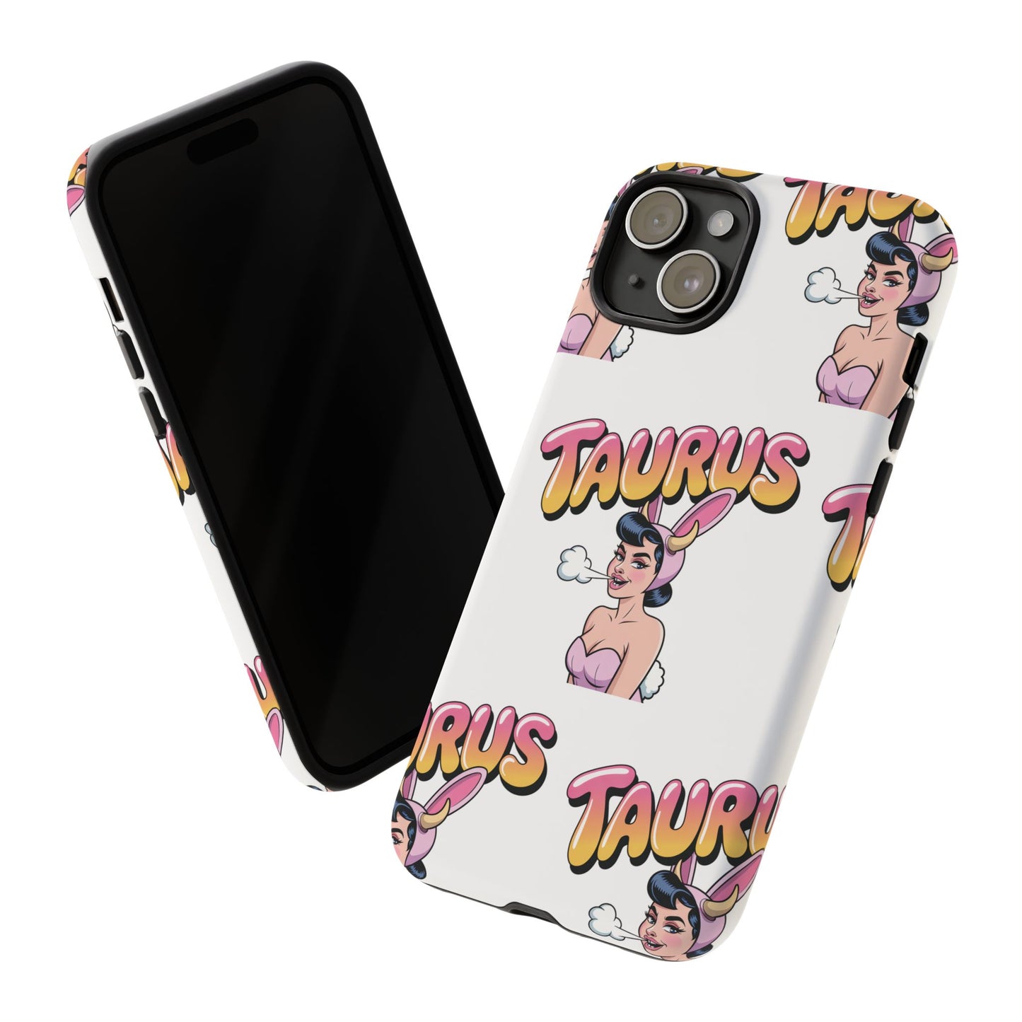 Stylish “Taurus” Phone Case, Cartoon Design