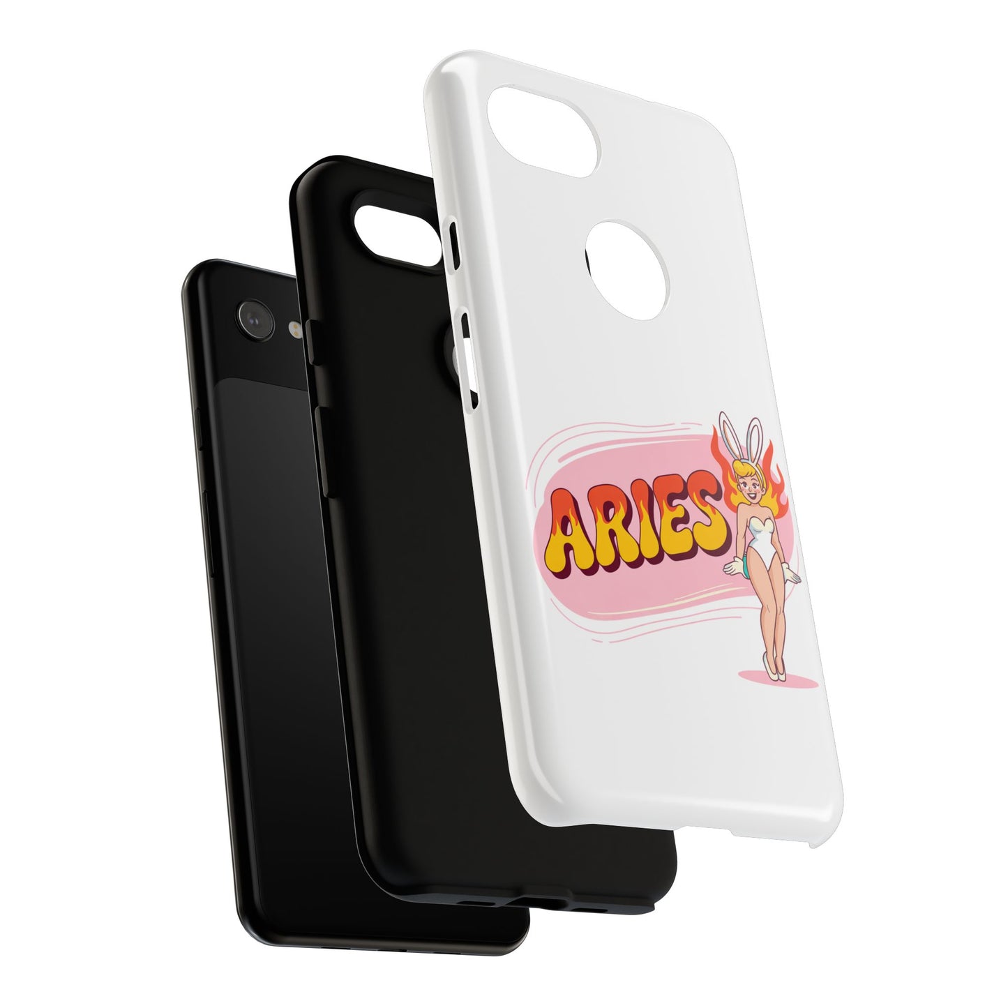 “ARIES” Cute Bunny Phone Case, Tough Phone Cover, Retro Style Case