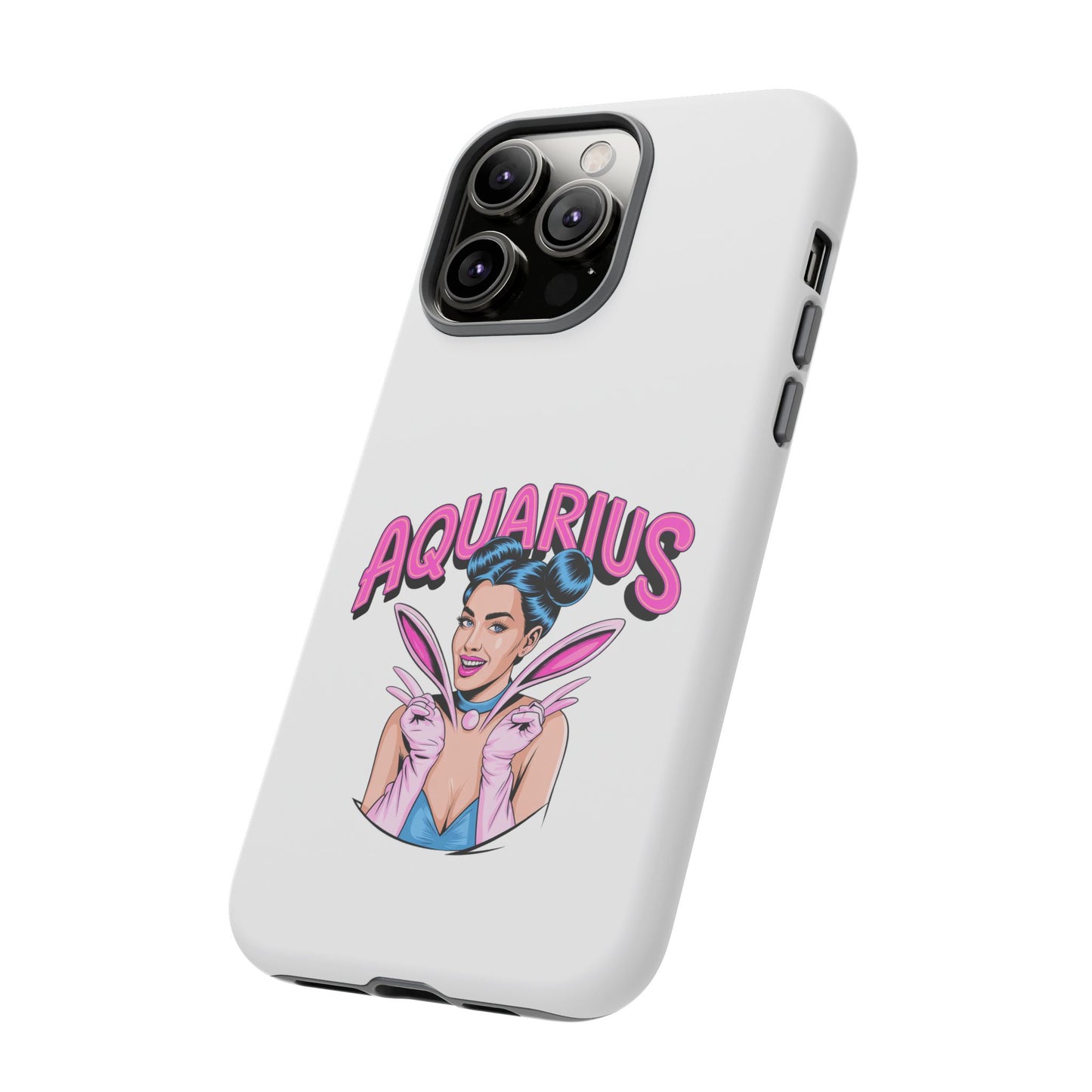 “AQUARIUS” Phone Case with Retro Look