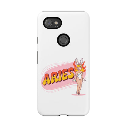 “ARIES” Cute Bunny Phone Case, Tough Phone Cover, Retro Style Case