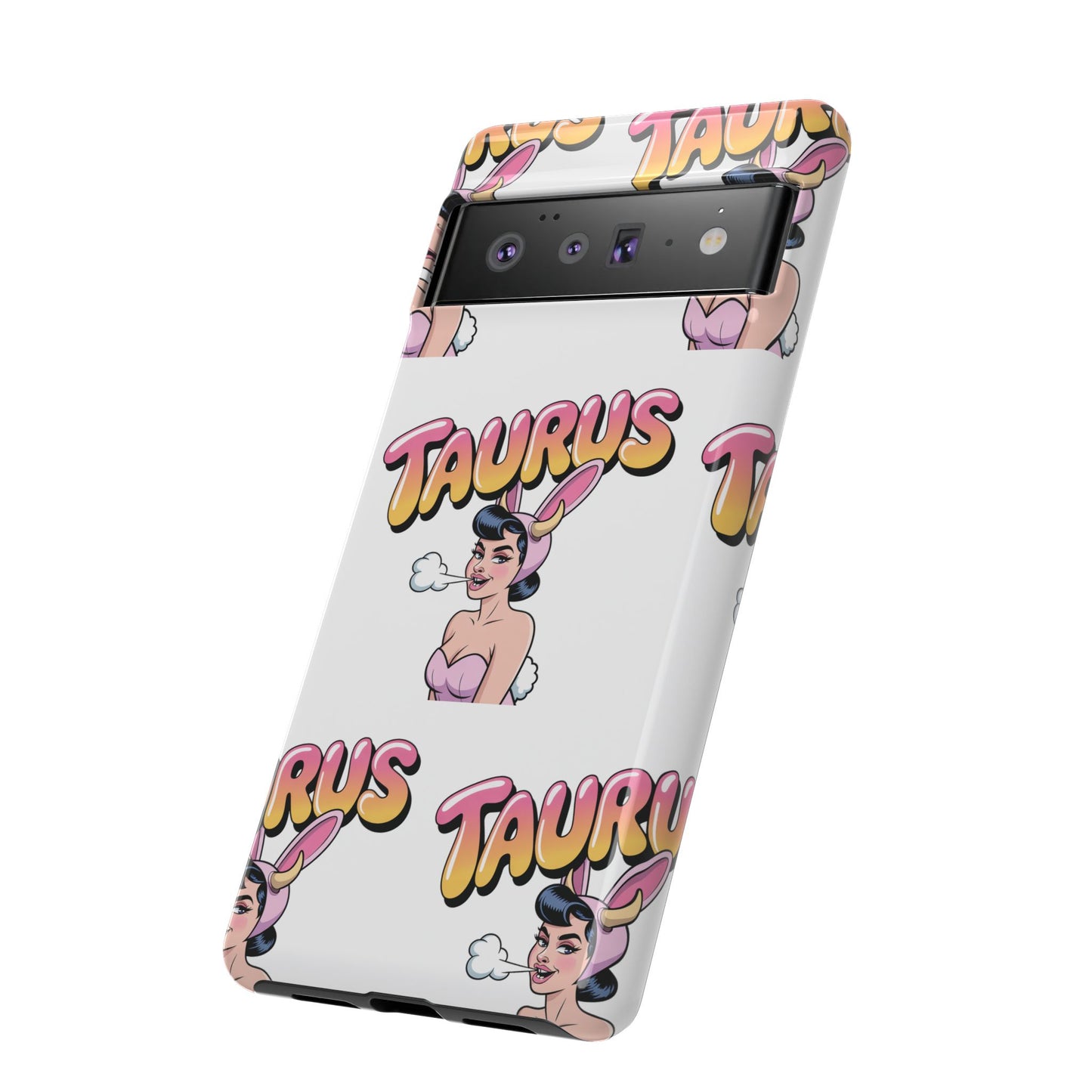 Stylish “Taurus” Phone Case, Cartoon Design