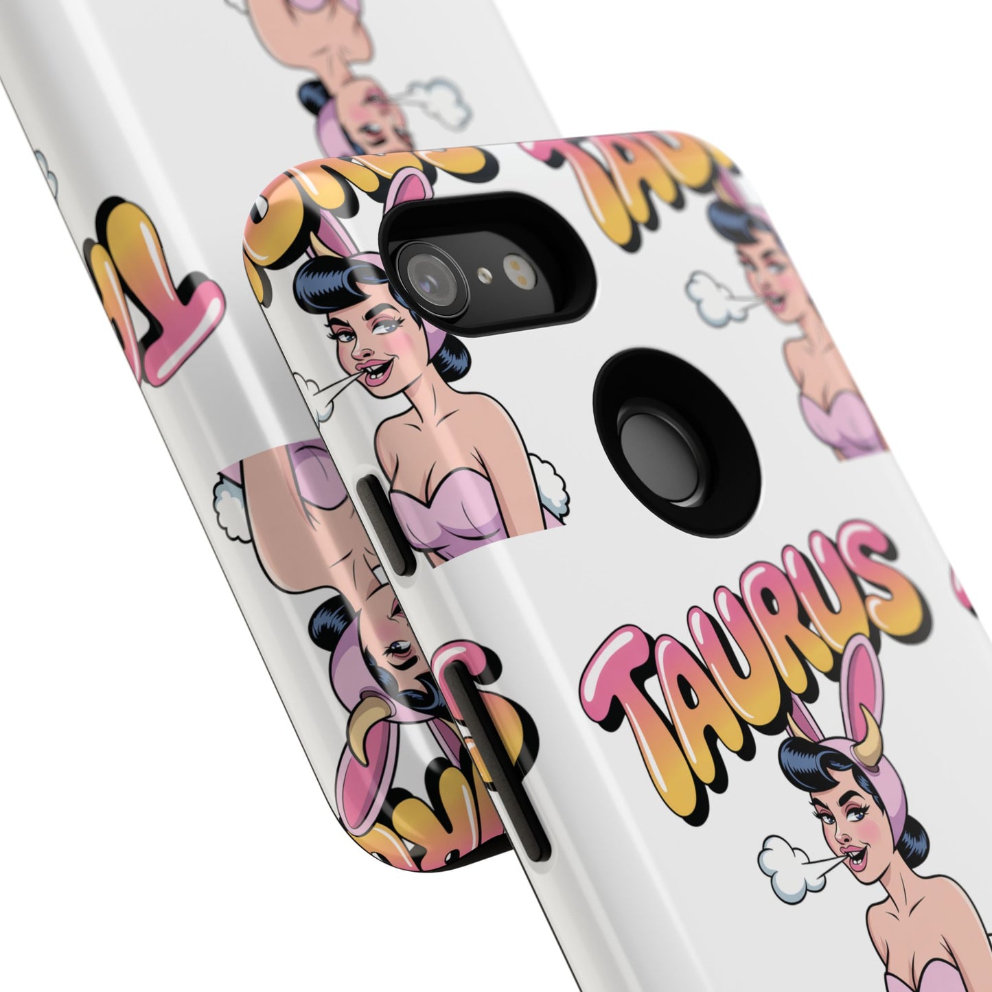 Stylish “Taurus” Phone Case, Cartoon Design
