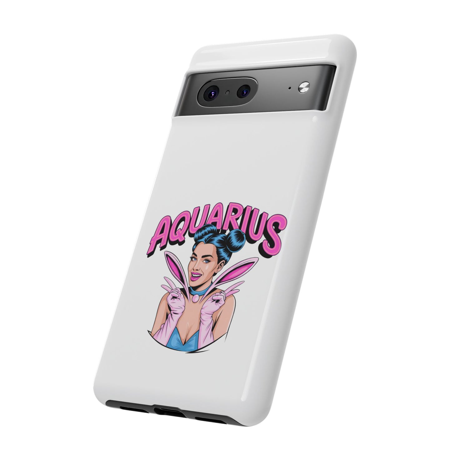 “AQUARIUS” Phone Case with Retro Look