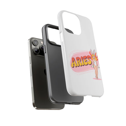 “ARIES” Cute Bunny Phone Case, Tough Phone Cover, Retro Style Case