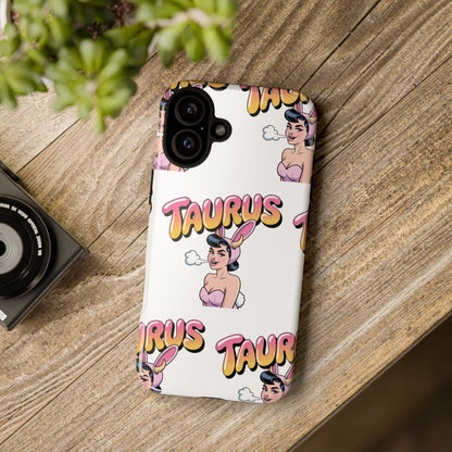 Stylish “Taurus” Phone Case, Cartoon Design