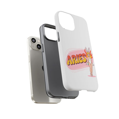 “ARIES” Cute Bunny Phone Case, Tough Phone Cover, Retro Style Case