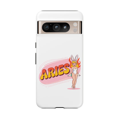 “ARIES” Cute Bunny Phone Case, Tough Phone Cover, Retro Style Case